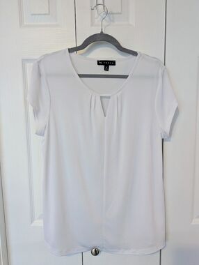 N Touch White Blouse, Size Medium
